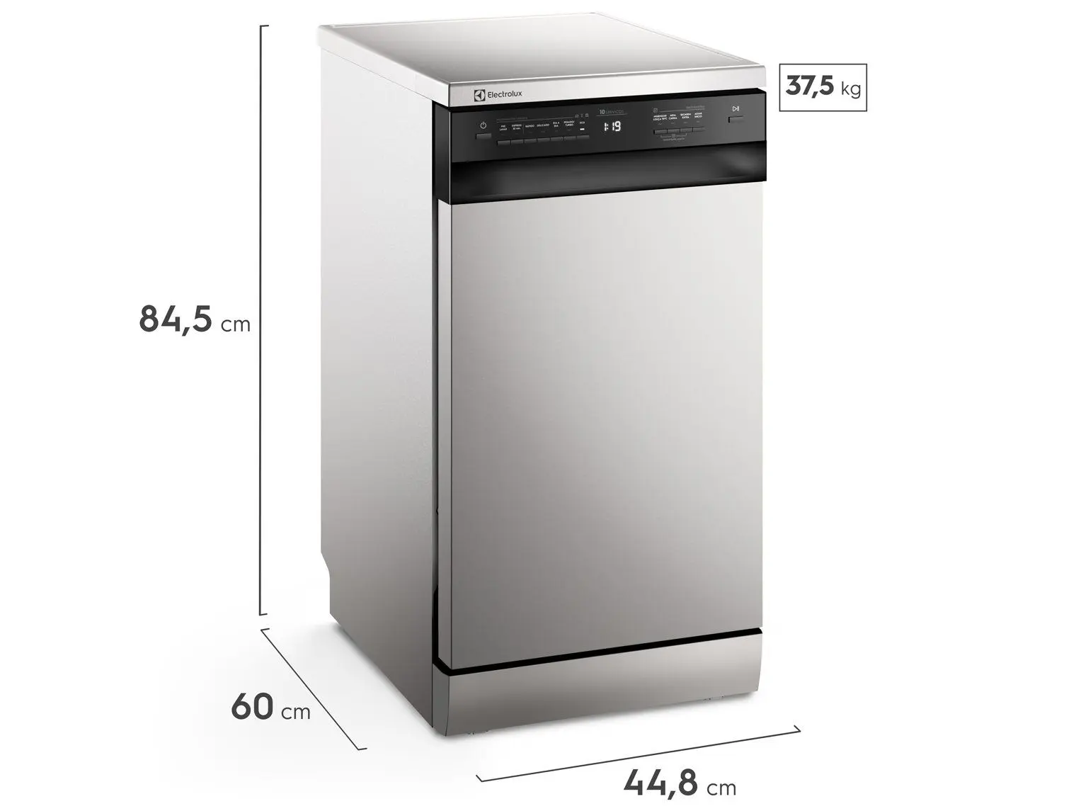 Lava-louças Electrolux 10 Serviços com Função Higienizar LS10E Prata 110/220V - Imagem 2
