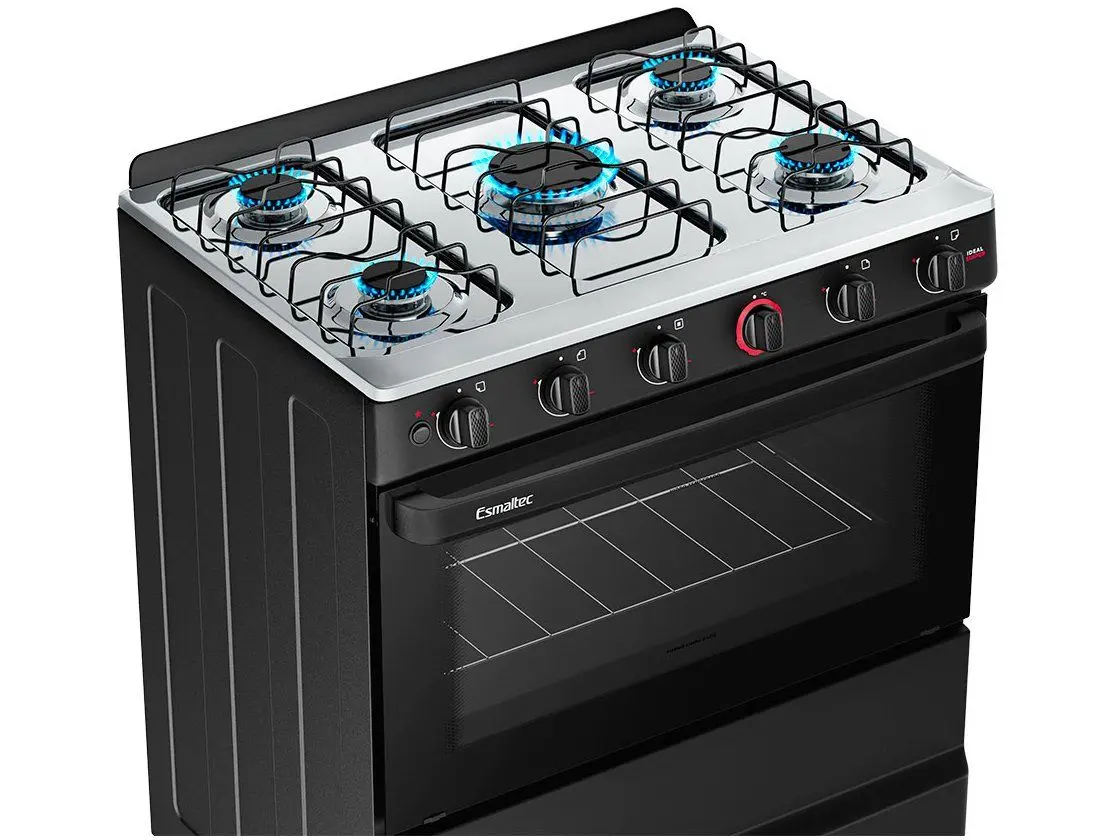 Fogão Elétrico 5 Bocas Esmaltec Ideal Super 110/220V - Imagem 4