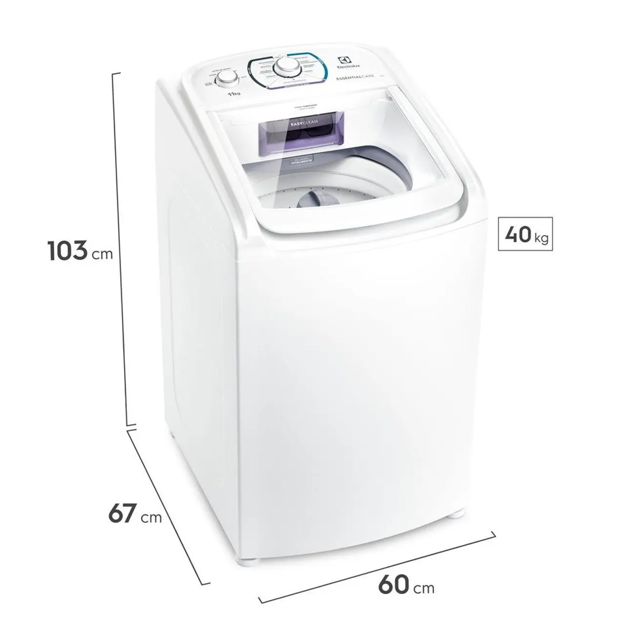 Máquina de Lavar Electrolux 11kg Branca Essential Care com Easy Clean e Filtro Fiapos (LES11) 110/220V - Imagem 5