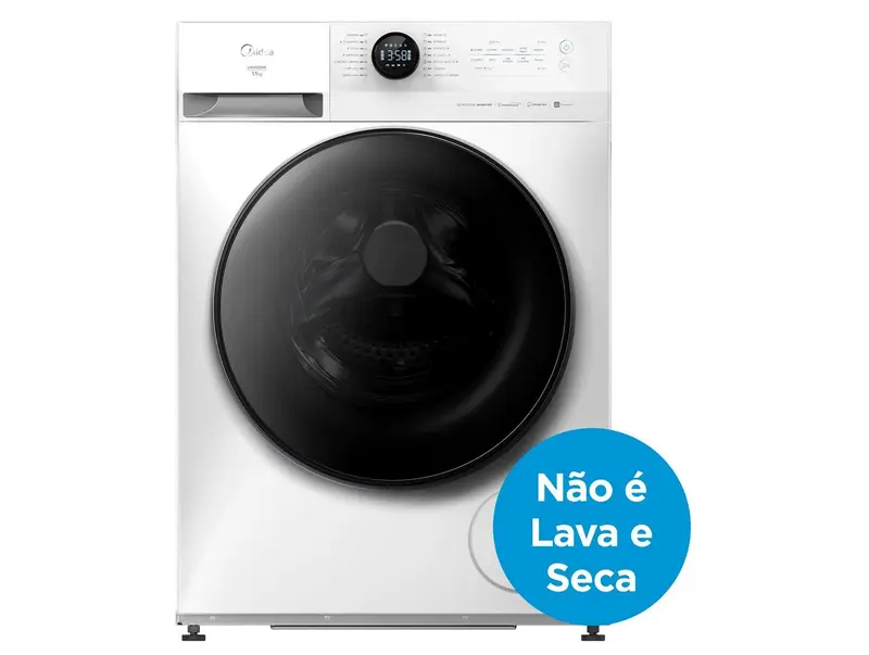 Lavadora de Roupas Midea Slim 11kg HealthGuard Smart Inverter Água Fria e Quente Branco MF201W110WB/WK-01 110/220V - Imagem 3
