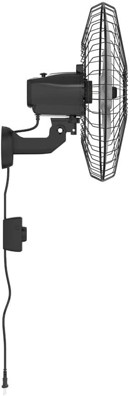 Ventisol Ventilador de Parede Oscilante, Steel, Preto/Prata, 50cm, Bivolt - Imagem 3