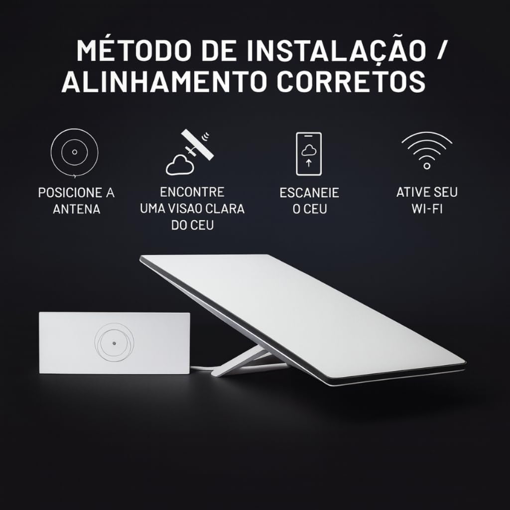 Antena De Internet Via Satélite Starlink Standard Kit V4 - Imagem 7