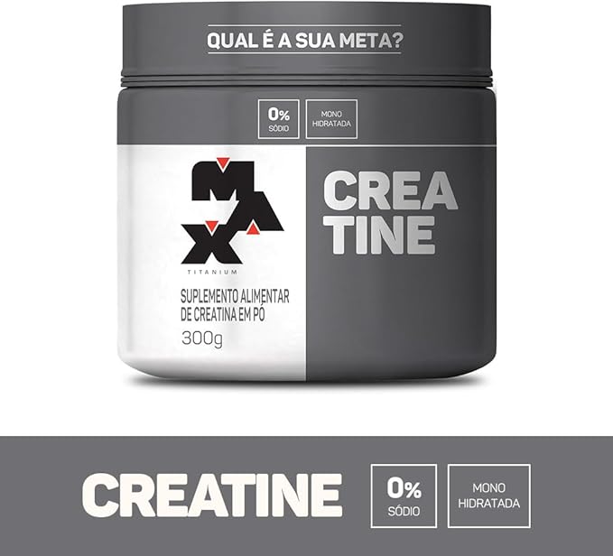 Max Titanium Creatina Pote Monohidratada (300g) 100% Pura - Imagem 2