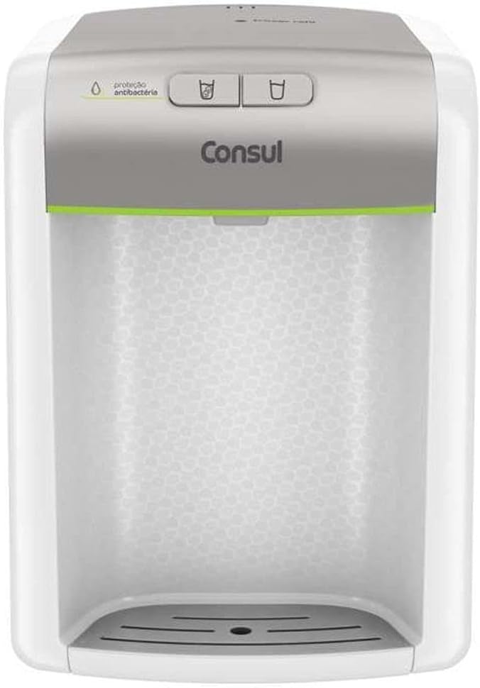 Purificador de água Consul Prata refrigerado, com proteção antibactérias - CPB34AS Bivolt