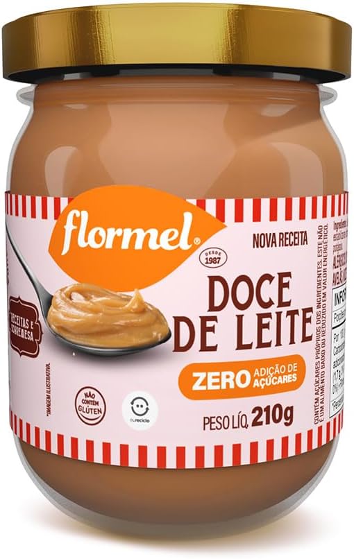 Doce de Leite Cremoso FLORMEL 210 Gramas (pacote variado).
