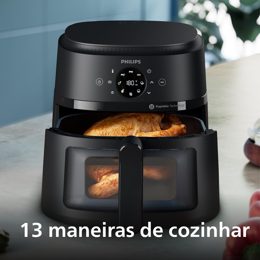 Philips Walita Fritadeira Airfryer Série 2000 6,2L, Painel Touch, 110V - Imagem 3