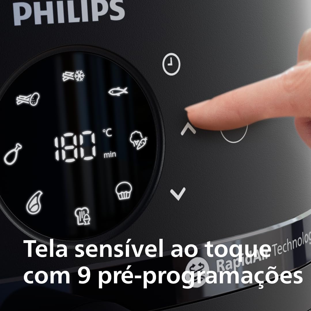 Philips Walita Fritadeira Airfryer Série 2000 6,2L, Painel Touch, 110V - Imagem 4