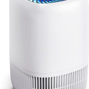 Purificadores de ar para casa com filtro HEPA verdadeiro H13 de até 3 metros quadrados para pelos de animais de estimação, odores, pólen, fumaça, filtro de ar compacto com 3 velocidades, temporizador