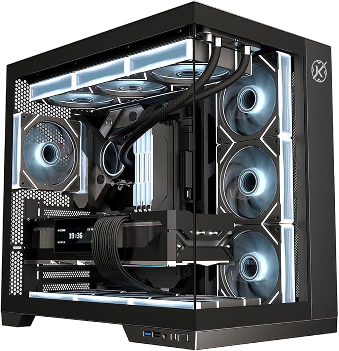 Gabinete Gamer Kalkan Asgard Preto Aquário sem fans KLK00040 - Imagem 3