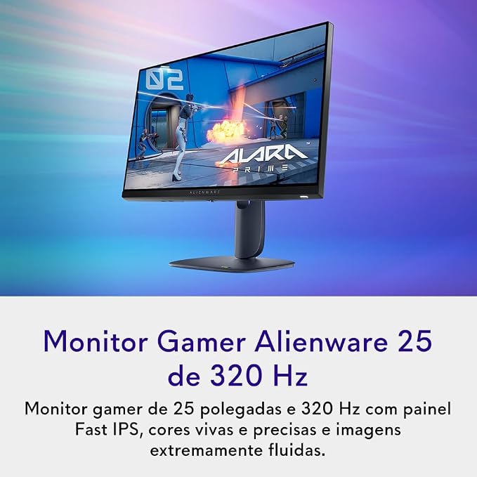 Monitor Gamer Alienware 25", Full Hd, 320 Hz, Fast Ips, Aw2525hm - Imagem 2
