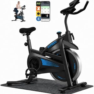 Bicicleta Spinning Com Roda De Inércia De 13kg Bicicleta de Spinning Personalizada, Bicicleta de Ciclismo Indoor para Fitness Suporta 150kg Sensor Cardíaco Monitor Digital Correia Silenciosa