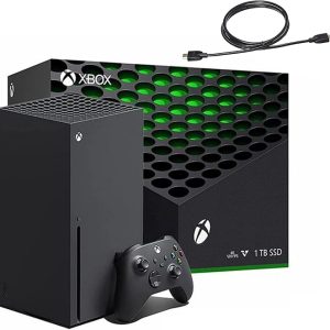 Microsoft Xbox Series X 1TB + 1 Controle Sem Fio - Compatível com Milhares de Jogos, Desempenho Ajustado, Jogos Verdadeiros 4K, Até 120 FPS - Cabo HDMI