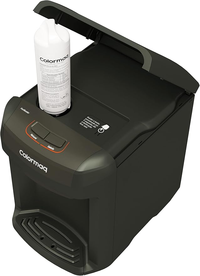 Purificador de Água Eletrônico Colormaq Natural/Gelada Grafito Bivolt - Imagem 2