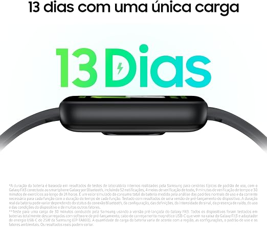 Smartwatch Samsung Galaxy Fit3 Display 1.6" Grafite - Imagem 3