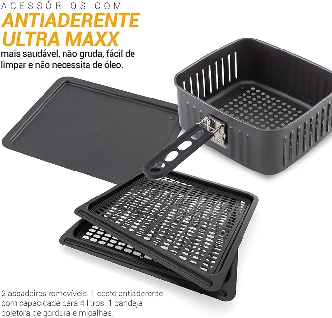 Fritadeira Philco Air Fryer Oven 12L PFR2200P - 127V - Imagem 4