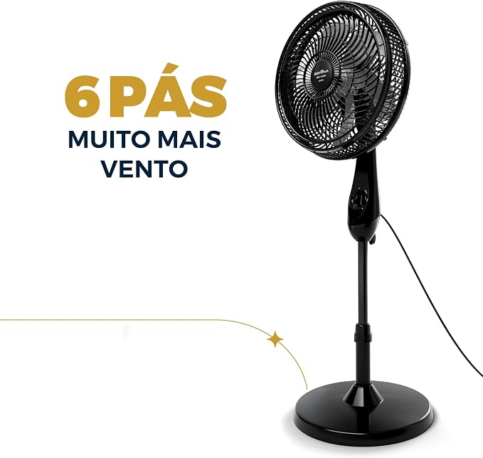 Ventilador de Coluna Britânia 6 Pás de 30cm 75W BVC31A 127V - Imagem 4