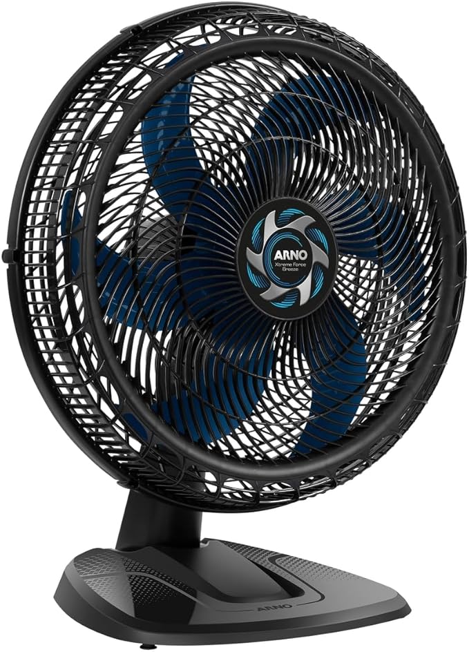Ventilador de Mesa Arno Xtreme Force Breeze 50cm VB50, 126W, 6 Pás, 3 Velocidades, Oscilação 80º, Power Zone, Modo Sono Tranquilo, Grade Chevron Zone, 110V - Imagem 4