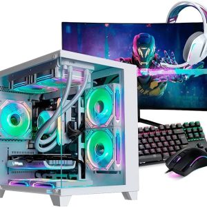 AMD PC Gamer Completo Ryzen 5 5500, RTX 3050, 16GB DDR4, SSD 480GB, 600W 80 Plus, Monitor 21.5", Windows 11 Pro, PNZKOB1O-E