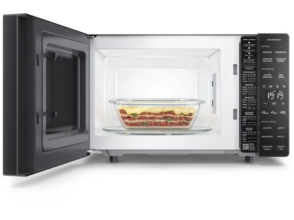 Micro-ondas Electrolux 23L Preto Efficient com Descongelamento Assistido (ME23P) 110/220V - Imagem 4