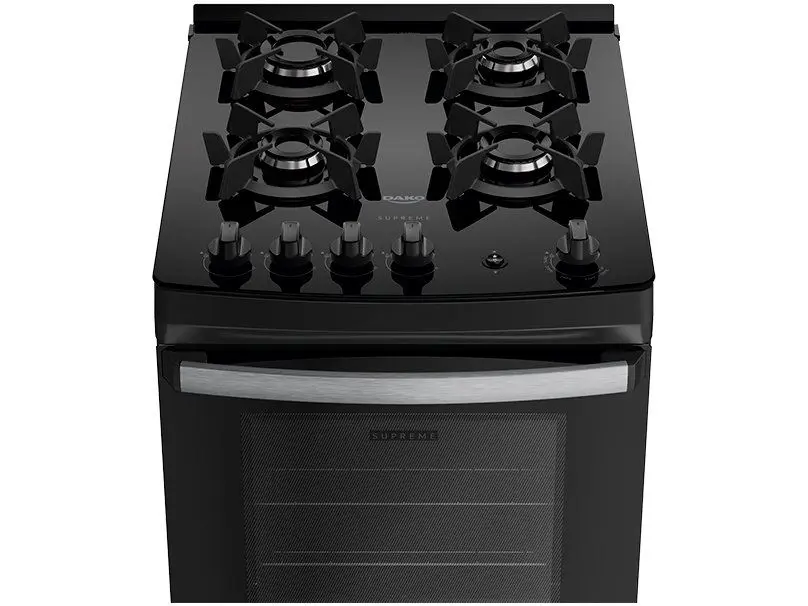 Fogão 4 Bocas Dako Preto Supreme Glass 110/220V - Imagem 3