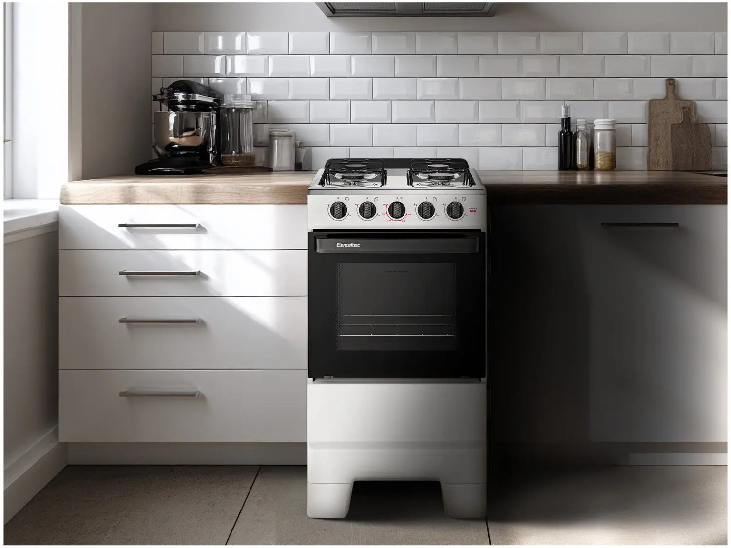 Esmaltec Ideal Pop 4120 White 4-Burner Stove 110/220V - Imagem 2