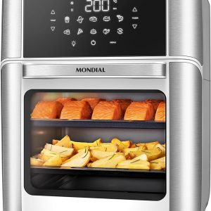 MONDIAL Fritadeira Air Fryer Forno Oven 12L, Branco/Inox, 2000W, 127V - AFON-12L-WI