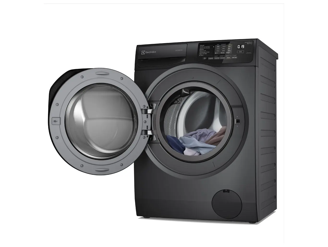 Lava e Seca Electrolux 12kg LSC12 Inverter Água Fria e Quente Cinza Ônix 110/220V - Imagem 4