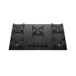 Fogão Cooktop 5 Bocas Mesa Vidro Atlas Agile Up Preto Bivolt