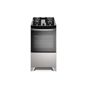 Fogão 4 bocas Electrolux Cinza Efficient Mesa Vidro, Tripla Chama e PerfectCook (FE4GG) 110/220V