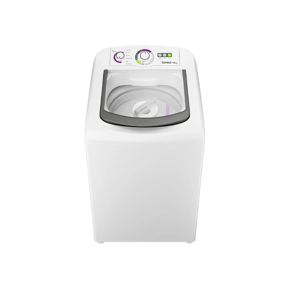Lavadora de Roupas Consul 10kg 16 Programas de Lavagem Branca CWB10BB 110/220V