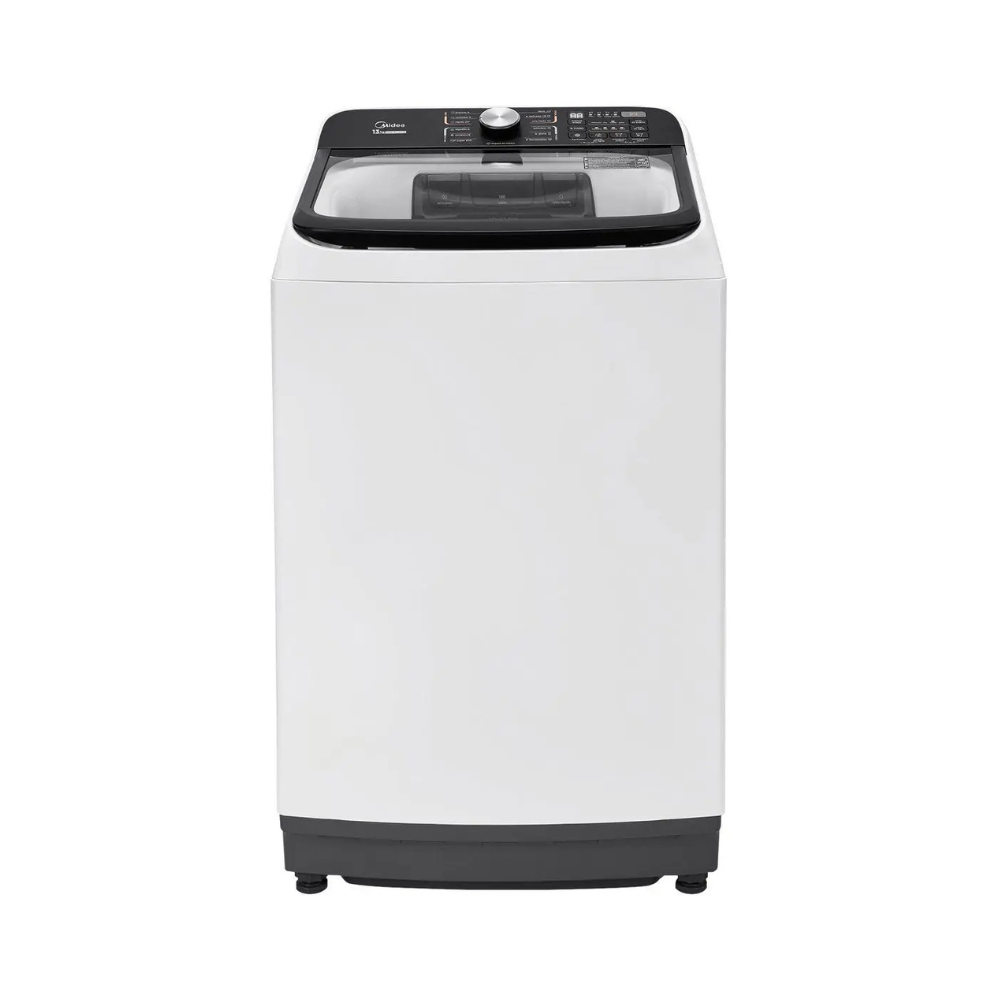 Lavadora de Roupas Midea 13kg Cesto Inox 13 Programas de Lavagem Branca Wave Agitator 110/220V