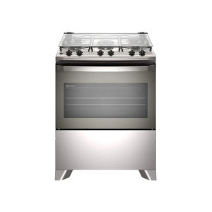 Fogão 5 Bocas Electrolux Inox Cinza Efficient FE5IG 110/220V
