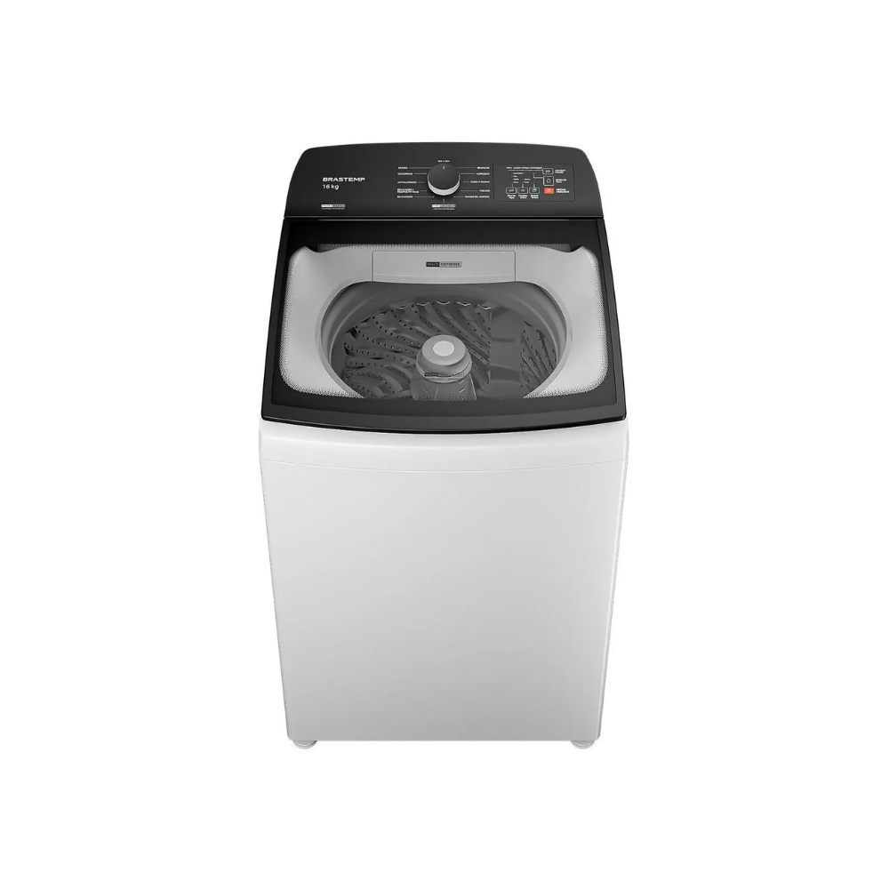 Lavadora de Roupas Brastemp 16kg Cesto Inox 12 programas Branco BWF16AB 110/220V
