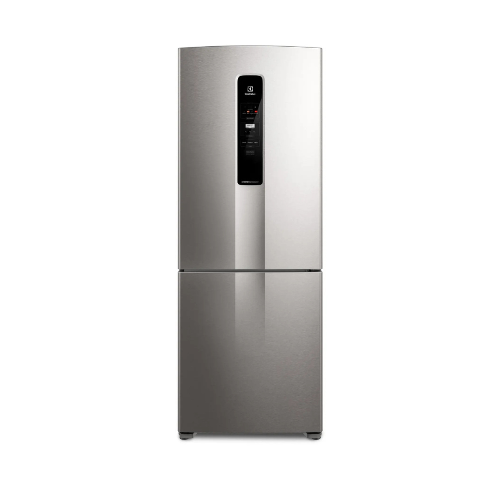 Geladeira Electrolux Frost Free Inverter 490L Experience Inverse cor Inox Look (IB51S) 110/220V