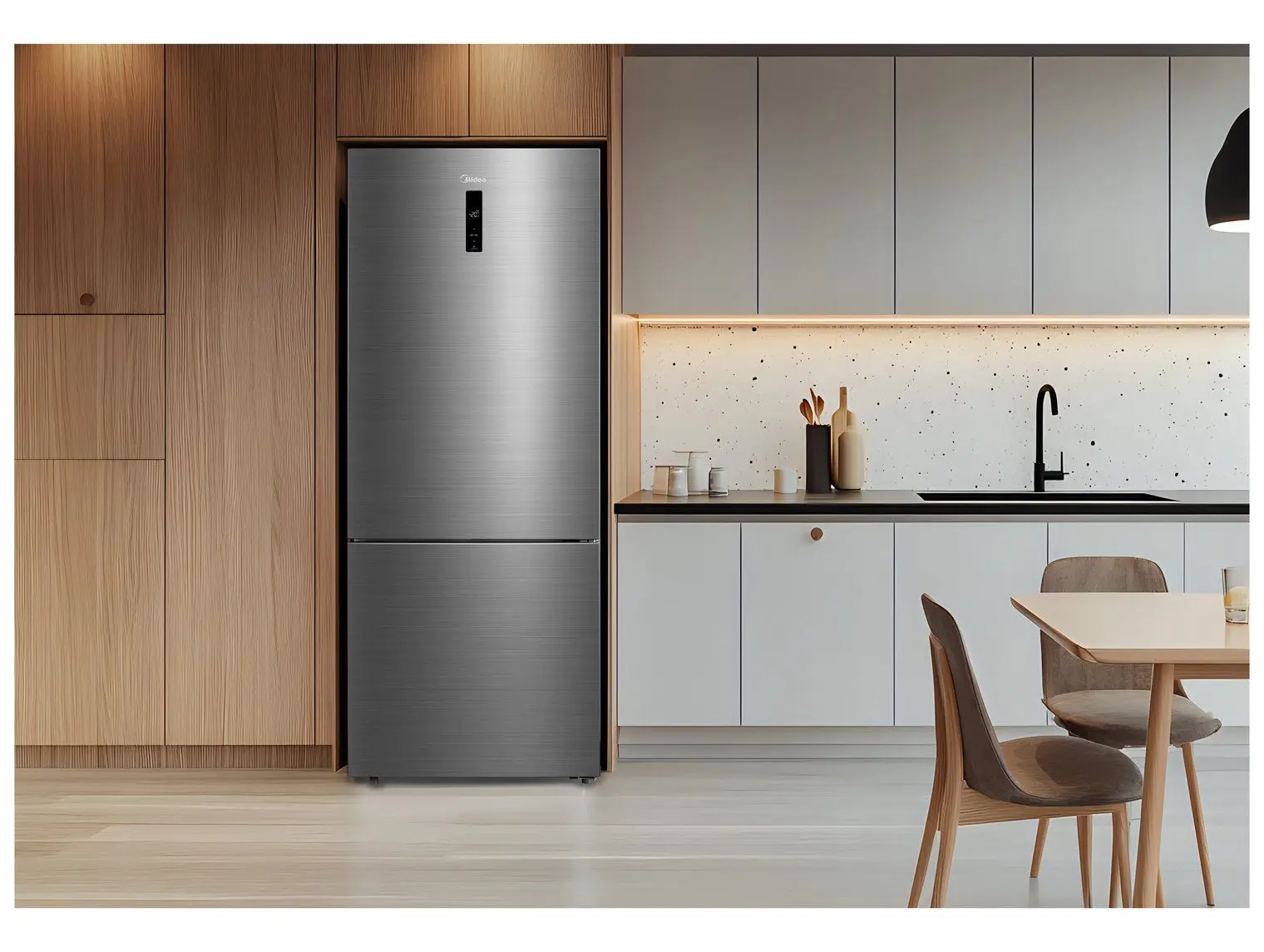 Geladeira/Refrigerador Midea Frost Free Inverse Inox 416L MDRB593FGD463 Bivolt - Imagem 5