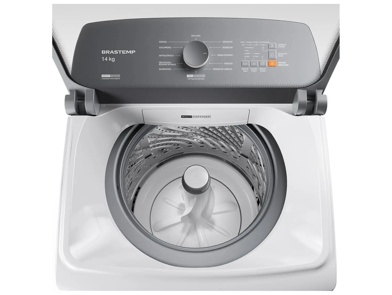 Lavadora de Roupas Brastemp 14kg Cesto Inox 12 Programas de Lavagem Branca BWJ14ABANA - Imagem 4