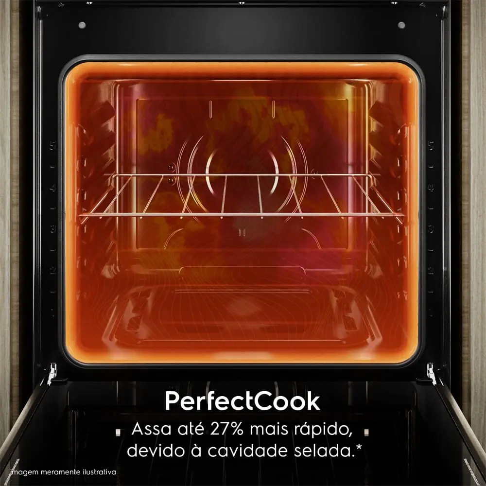 Forno de Embutir Elétrico Electrolux 80L Efficient com PerfectCook (OE8EL) 110/220V - Imagem 2