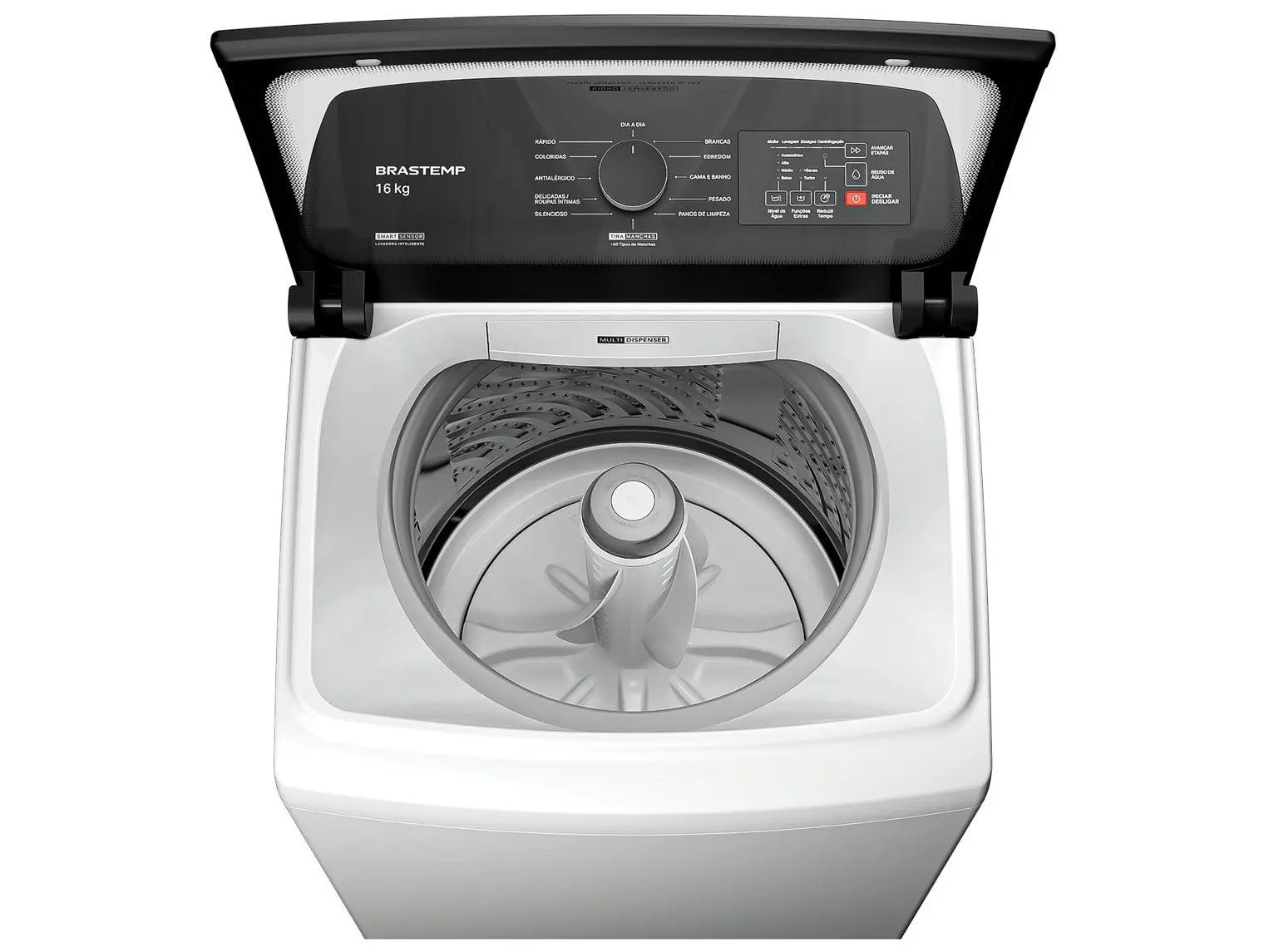 Lavadora de Roupas Brastemp 16kg Cesto Inox 12 programas Branco BWF16AB 110/220V - Imagem 5