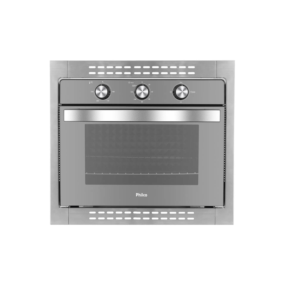 Forno de Embutir Elétrico Philco 46 Litros Timer Dourar Assar Grelhar 110/220V