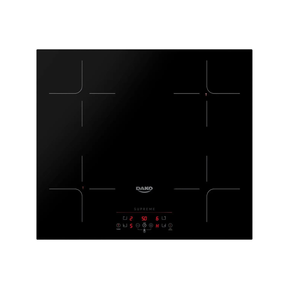 Fogão Cooktop De Indução 4 Bocas Dako Supreme Preto 110/220V