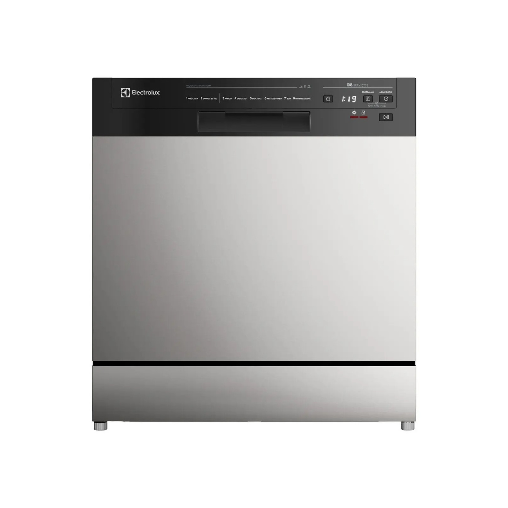 Lava-louças Electrolux 8 Serviços com Função Higienizar LS08E Inox 110/220V