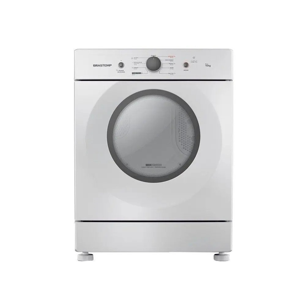 Secadora de Roupas Brastemp de piso 10KG Cesto em Aço esmaltado Branco BSR10BB 110/220V