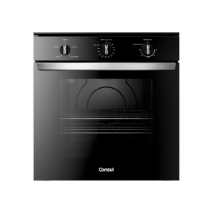 Forno de Embutir Elétrico Consul 84 Litros Preto com Timer Autodesligamento e Grill - COB84BE 110/220V