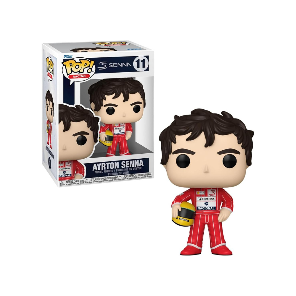 Boneco Colecionável Ayrton Senna Fórmula 1 com Capacete