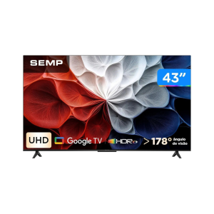 Smart TV 43" Semp 4K UHD LED 43S62 Google TV 2025