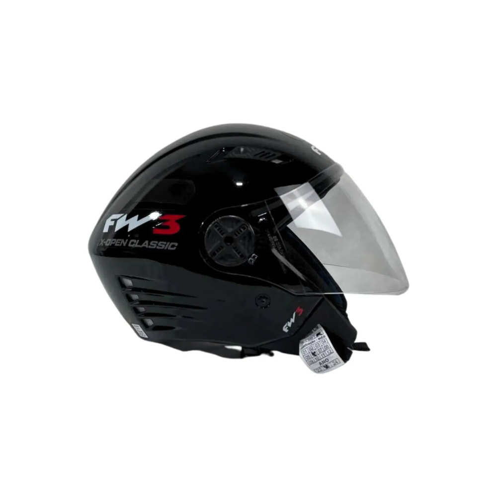 Capacete Aberto P/ Moto Fw3 Viseira Cristal X Open Inmetro