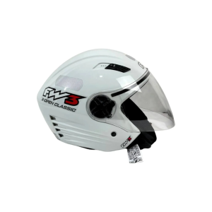 Capacete Aberto P/ Moto Fw3 Viseira Cristal X Open Inmetro
