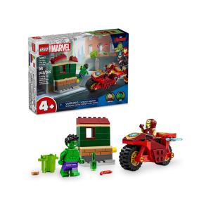 LEGO Marvel Homem de Ferro com Motocicleta e Hulk - 76287