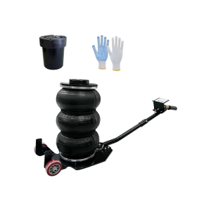 Macaco Pneumático Triplo 3t com Rodas e Alça - Ideal para Carros, SUVs e Caminhonetes