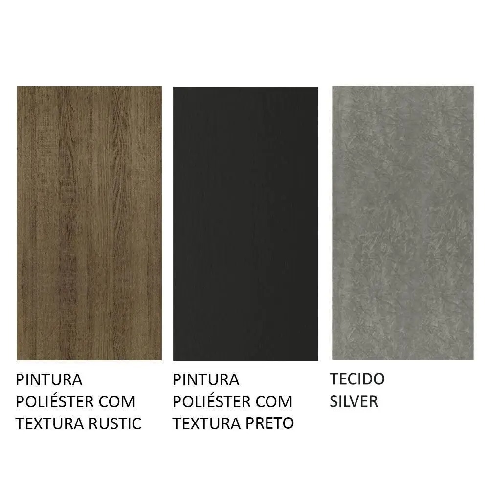 Conjunto Mesa de Jantar 6 lugares Tampo de Vidro Geórgia Madesa - Imagem 8